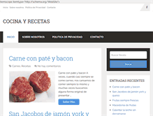 Tablet Screenshot of cocinayrecetas.net
